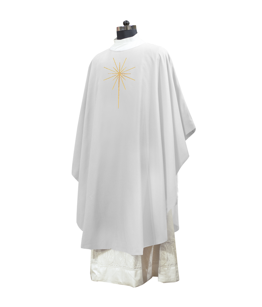 Christmas Gothic Chasuble - O Come Let Us Adore Him