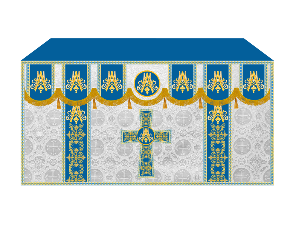 Marian Altar Parament with Trims
