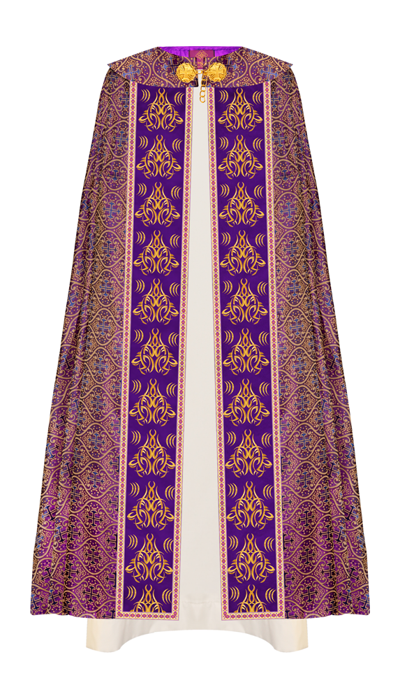 Gothic Cope Vestments With Liturgical Embroidery and Trims