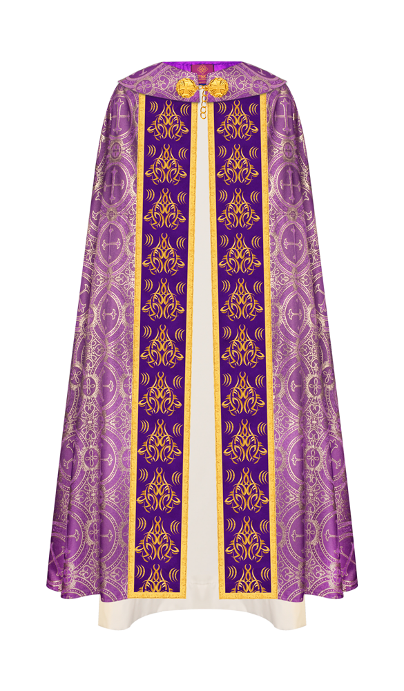 Gothic Cope Vestments With Liturgical Embroidery and Trims