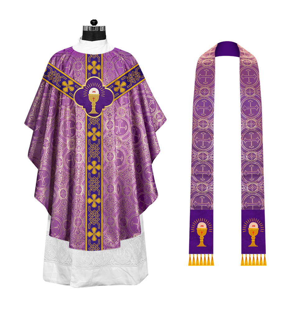 Gothic Chasuble with Motif and Trims