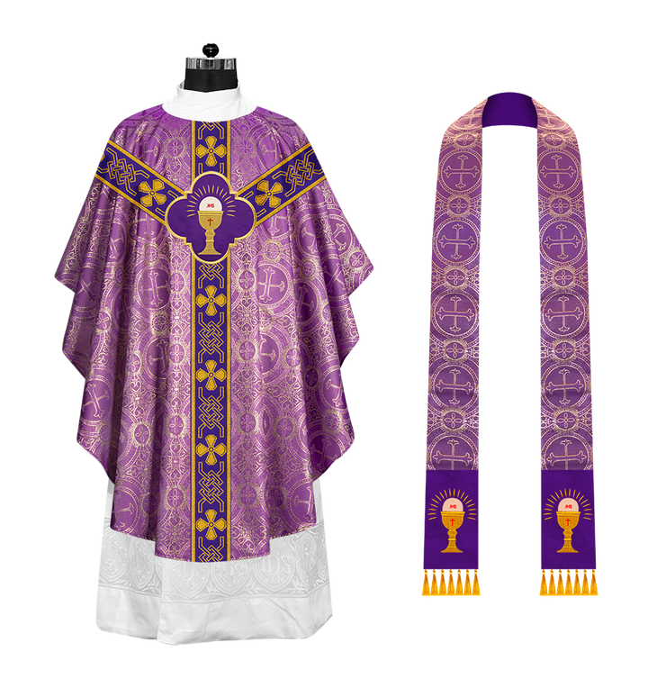 Gothic Chasuble with Motif and Trims