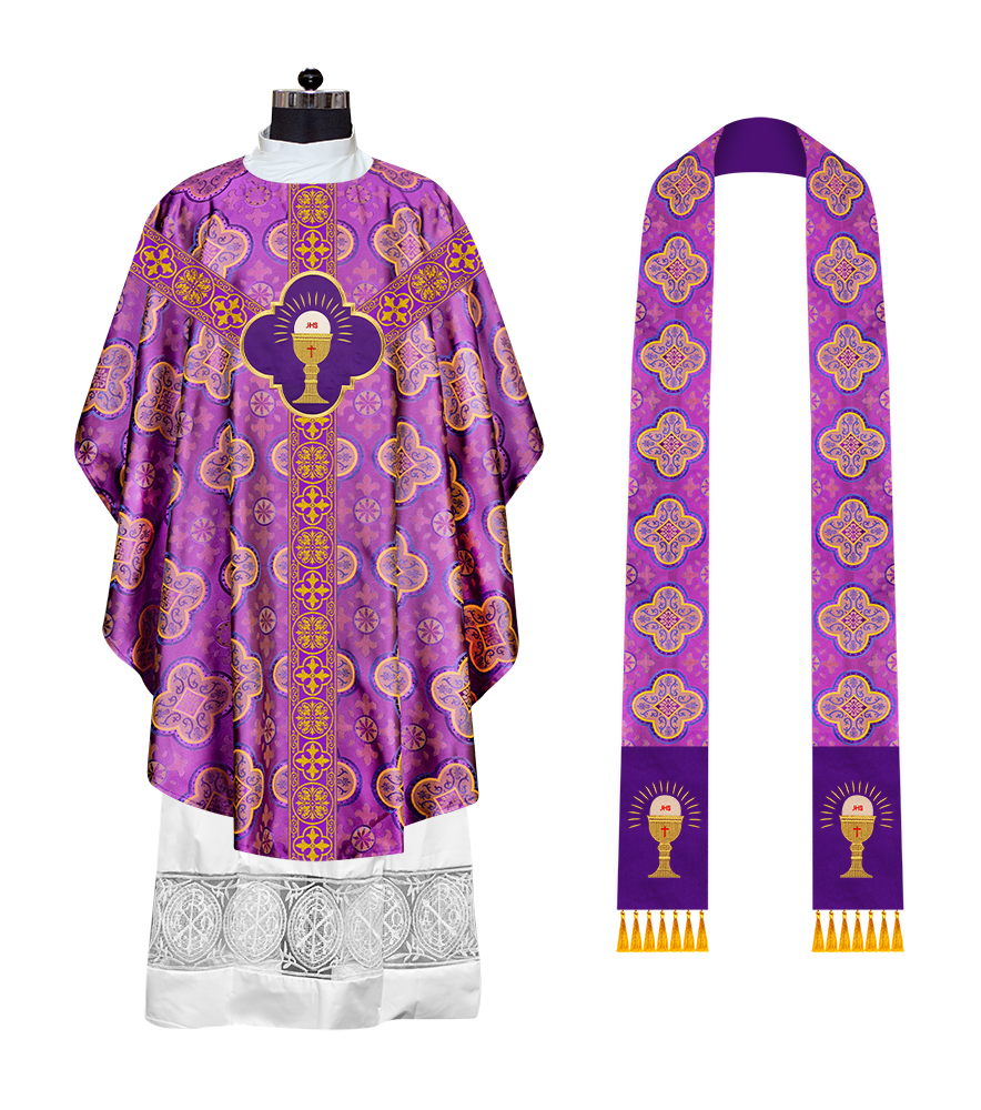 Gothic Chasuble with Ornate Braided Trims