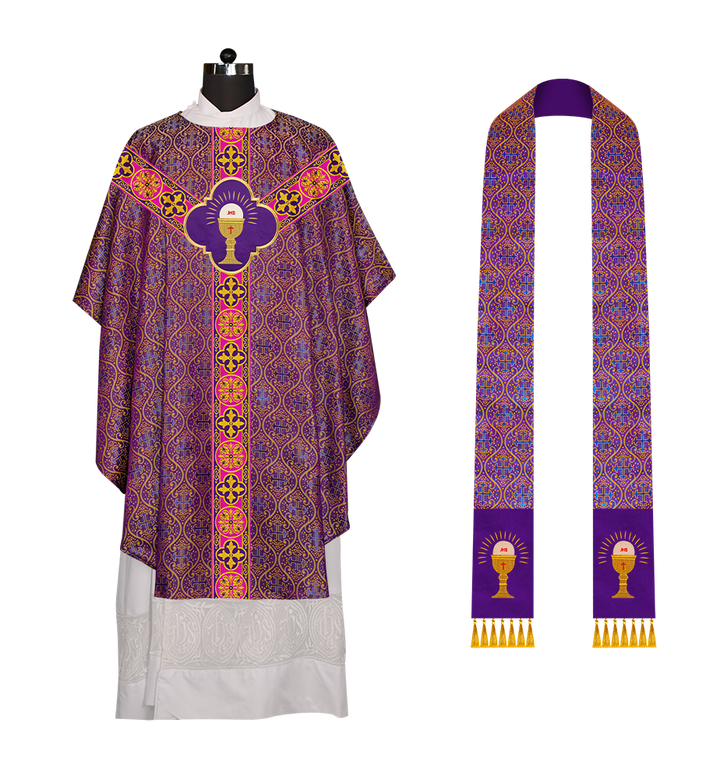 Gothic Chasuble with Cross Braided Trims