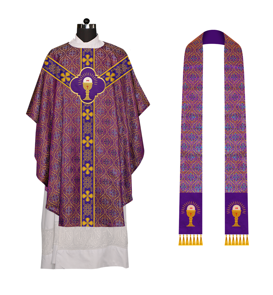 Gothic Chasuble with Motif and Trims