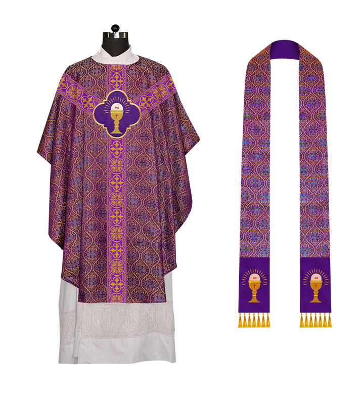 Gothic Chasuble with Ornate Braided Trims