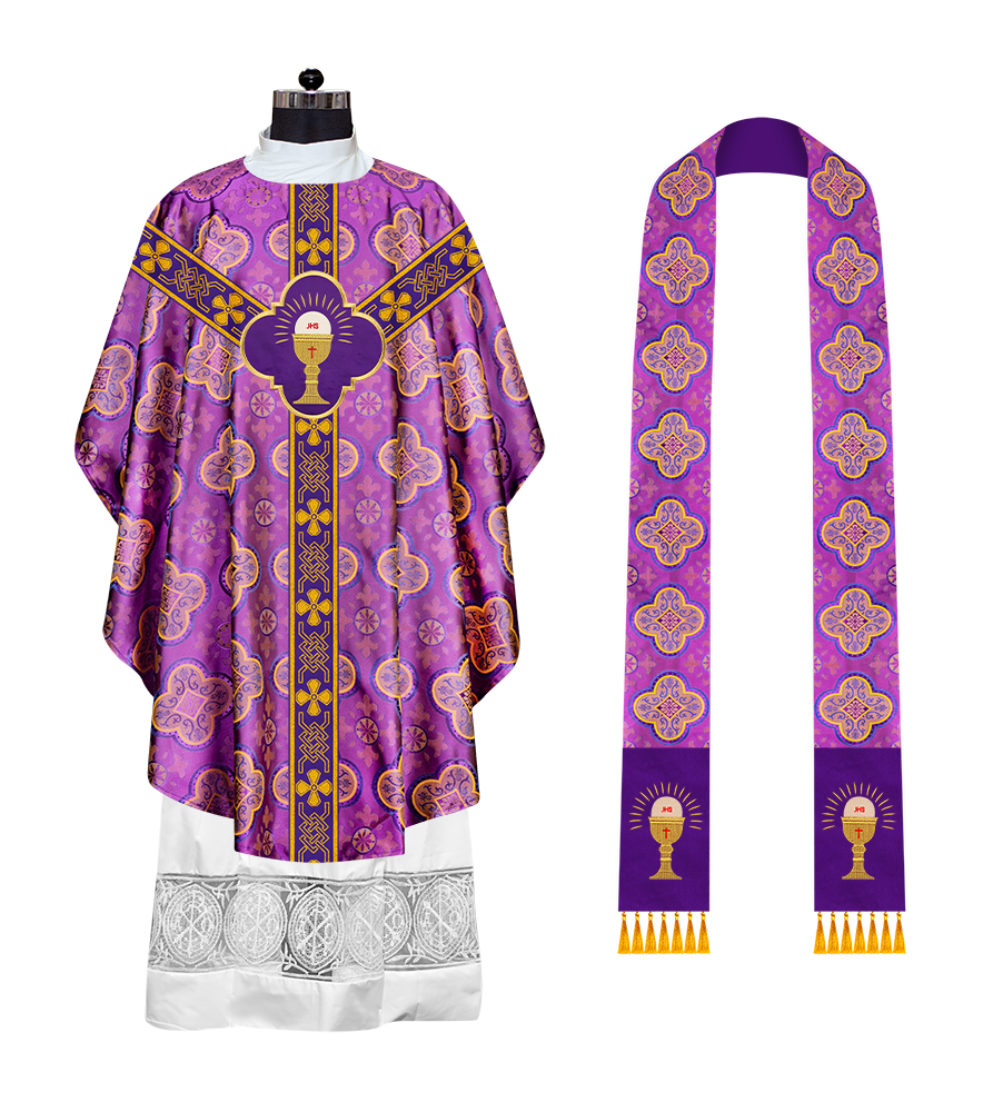 Gothic Chasuble with Motif and Trims