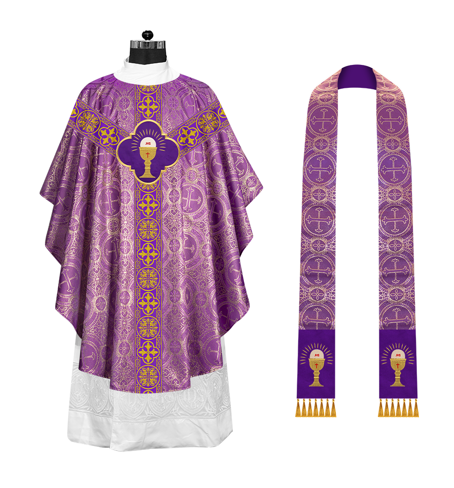 Gothic Chasuble with Ornate Braided Trims