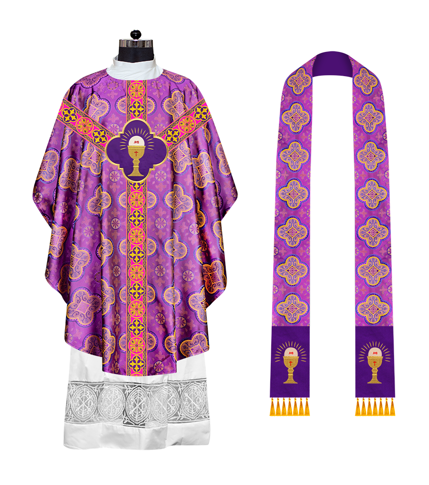 Gothic Chasuble with Cross Braided Trims