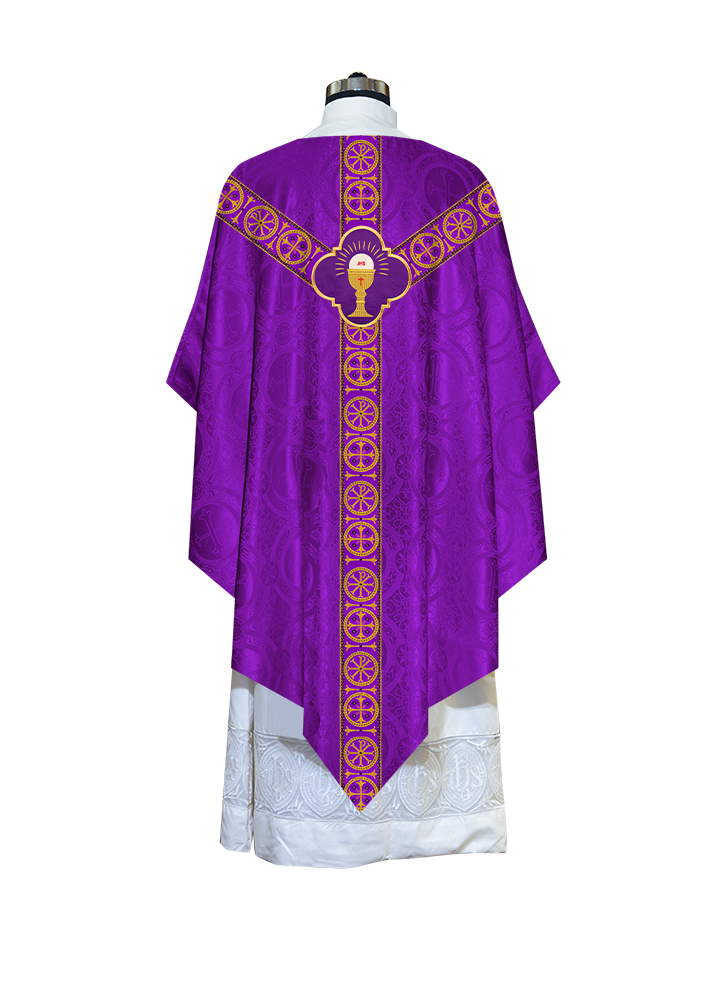 Divine Pugin Chasuble with Braided Lace Orphrey