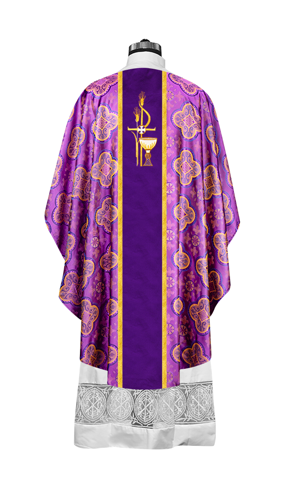 Gothic Chasuble Spiritual PAX with Chalice Motif