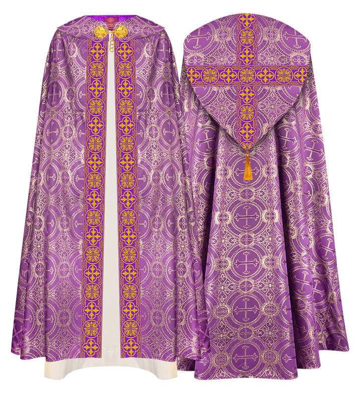 Gothic Highline Mass set Vestments with Adorned Woven Braids