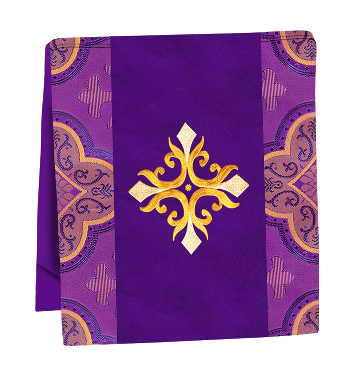 Liturgical Cross Embroidered Mass Set and braided trims