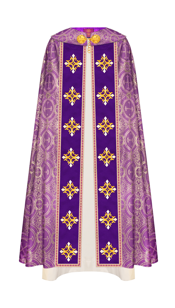 Enhanced Gothic Cope Vestments With Liturgical cross