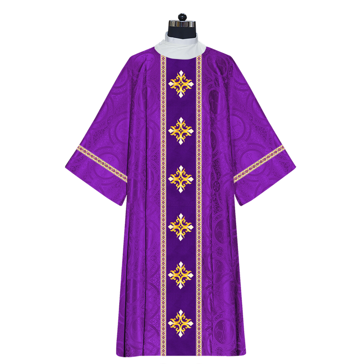 Dalmatics With Ornated Spiritual Cross and Trims