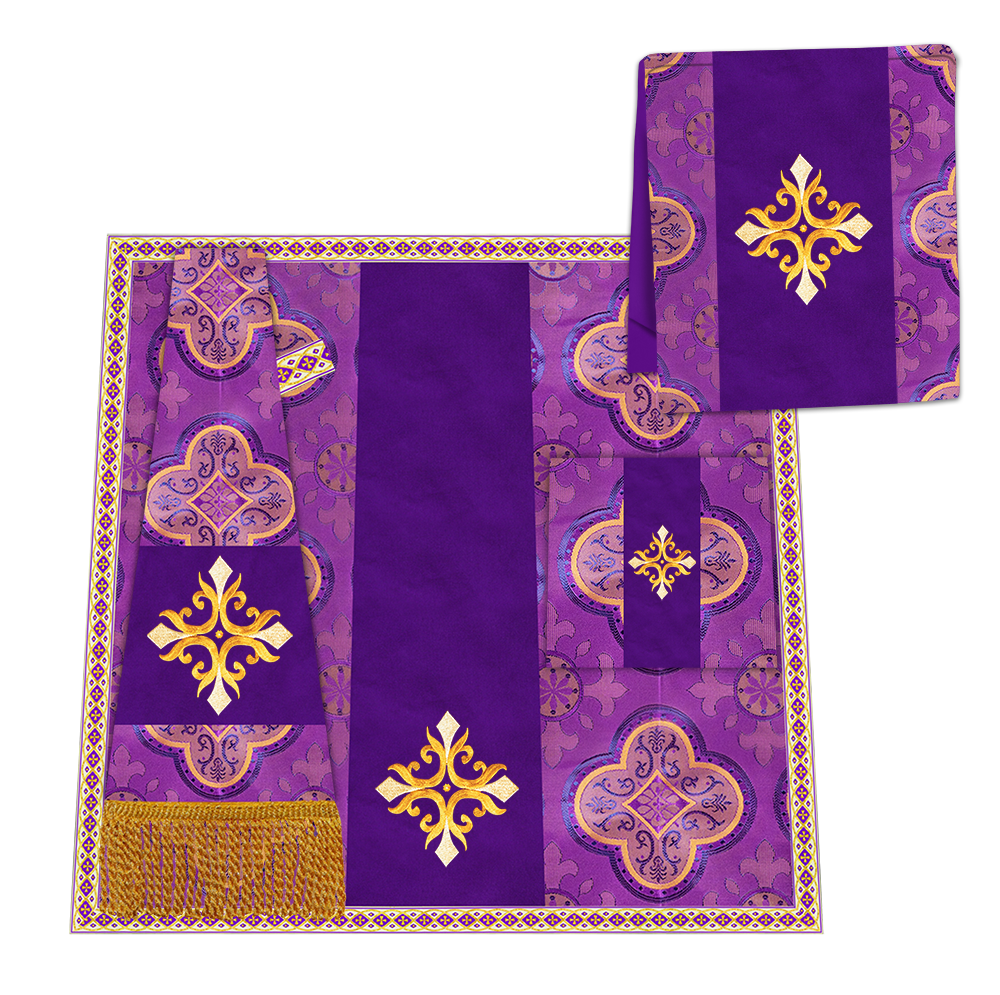 Enhanced Gothic Cope Vestments With Liturgical cross