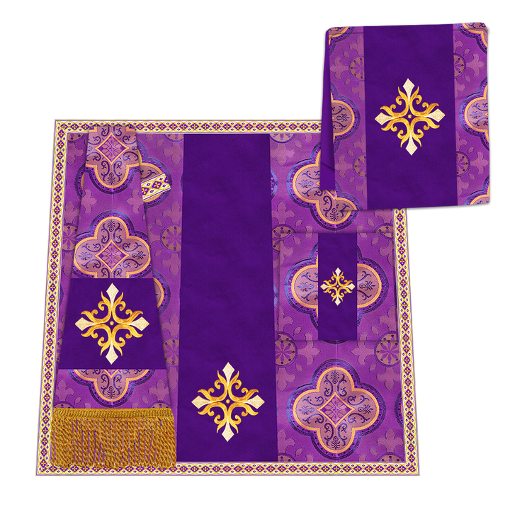 Enhanced Gothic Cope Vestments With Liturgical cross