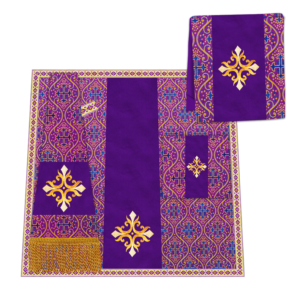 Enhanced Gothic Cope Vestments With Liturgical cross