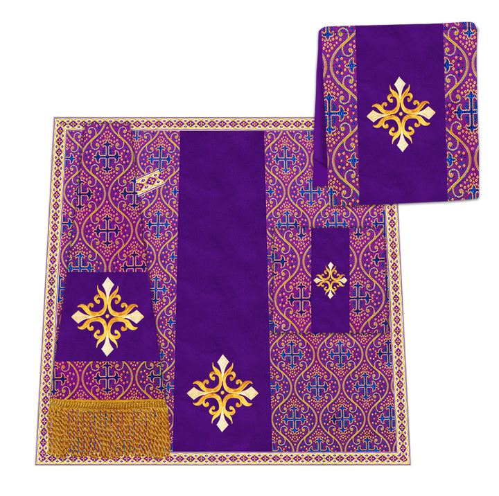 Enhanced Gothic Cope Vestments With Liturgical cross