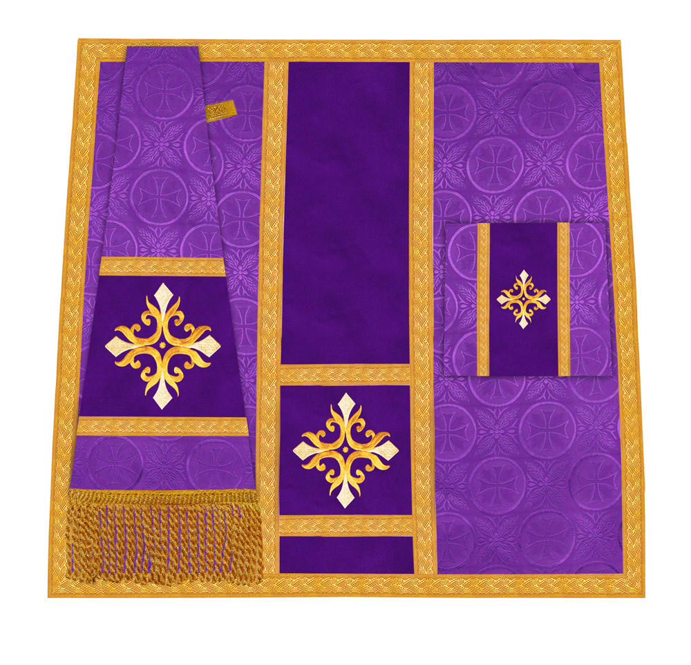 Handcrafted Altar Mass Set with Embroidered Motif
