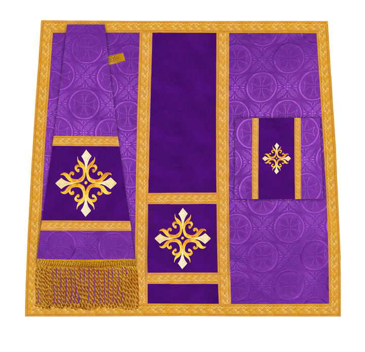 Handcrafted Altar Mass Set with Embroidered Motif