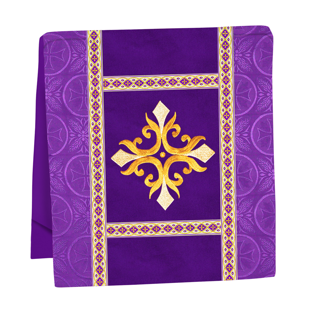 Traditional Altar Mass Set with  Embroidered Motifs