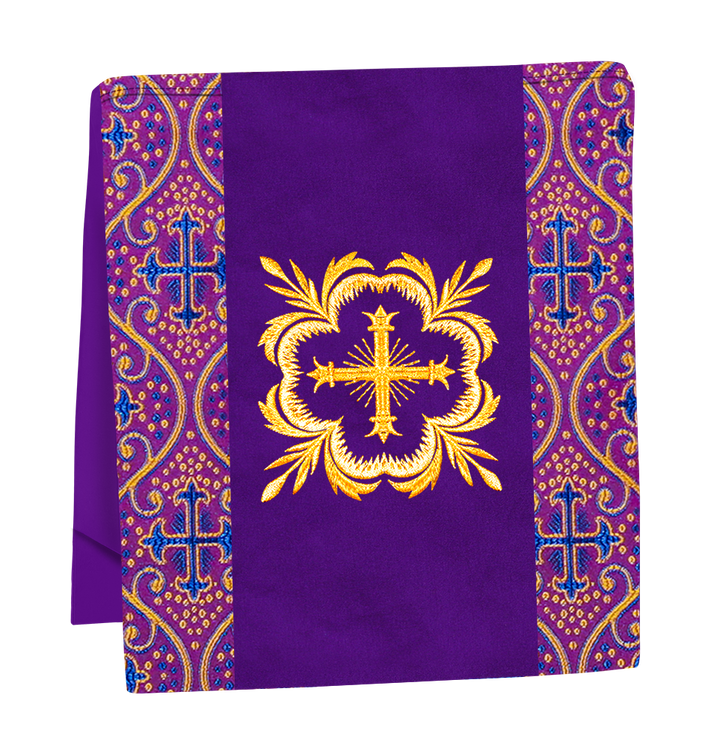 Liturgical Cross Embroidered Mass Set and braided trims