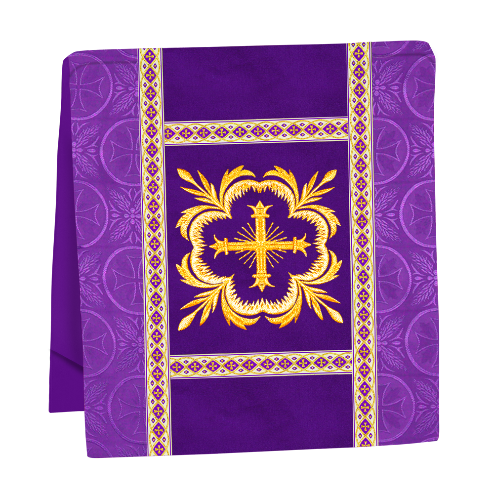 Traditional Altar Mass Set with  Embroidered Motifs