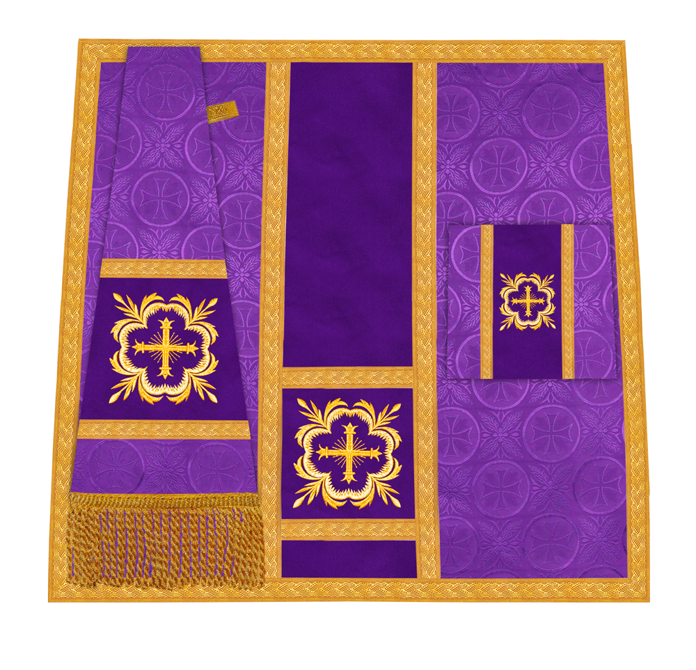 Handcrafted Altar Mass Set with Embroidered Motif