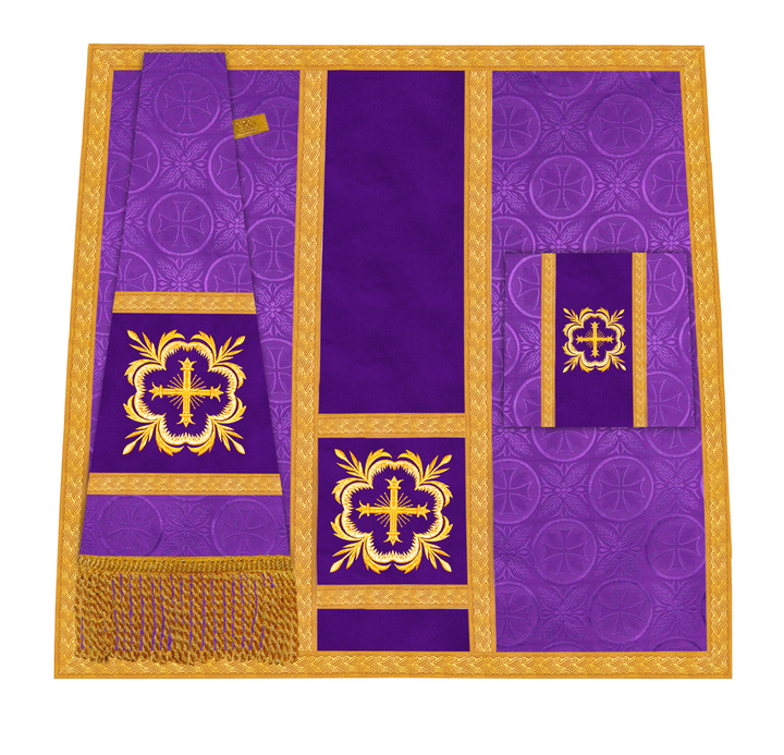 Handcrafted Altar Mass Set with Embroidered Motif