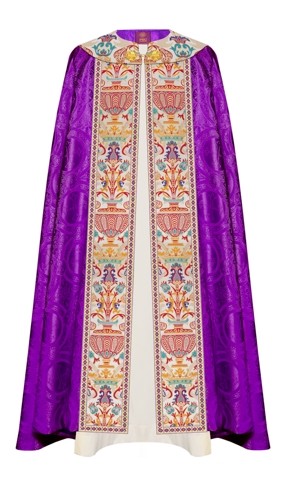 Coronation Tapestry Gothic Cope Braided with Trims