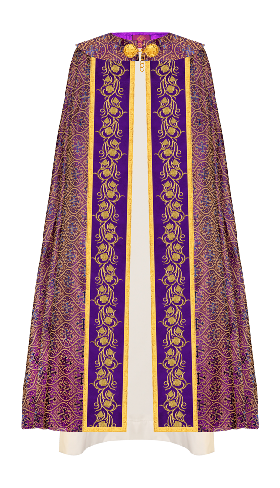 Gothic Cope Vestment with Ornate Embroidery