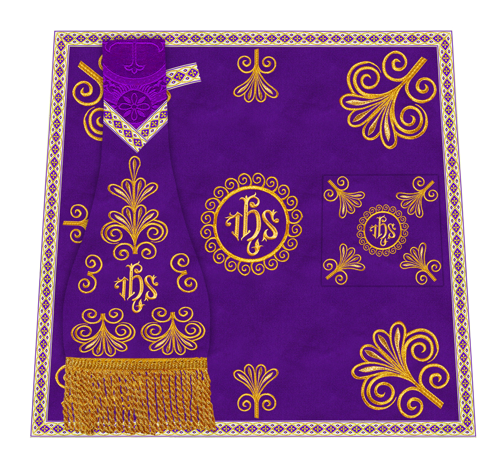 Ornate Embroidery Mass set with Motif