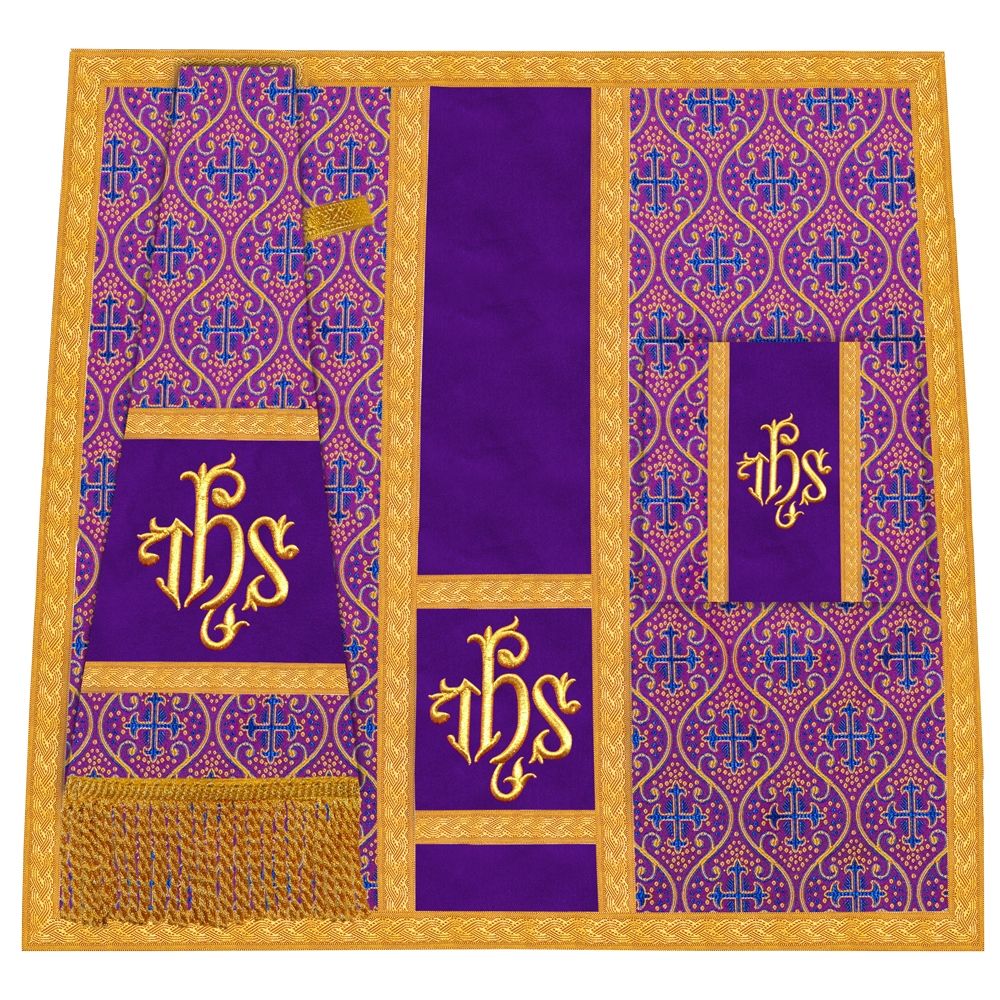 Roman Chasuble with Adorned Motif and Trims