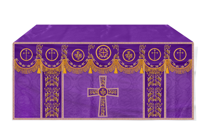 Altar Cloth with Liturgical Motif and Trims
