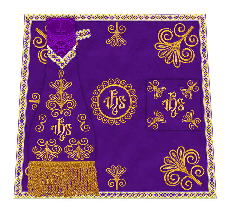 Set of Four Roman Chasuble Vestments