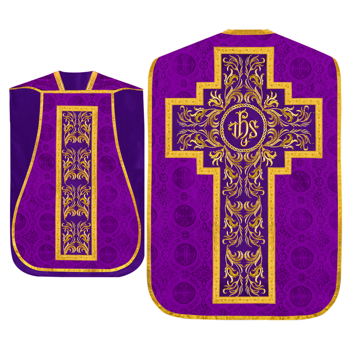 Set of Four Liturgical Roman Chasuble Vestment