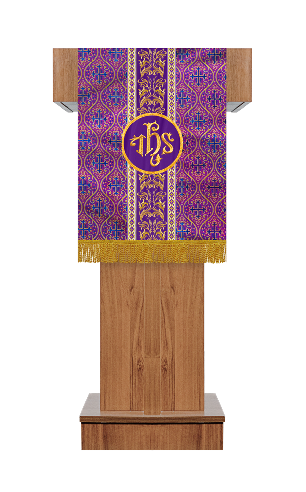 Altar Cloth with Liturgical Motif and Trims
