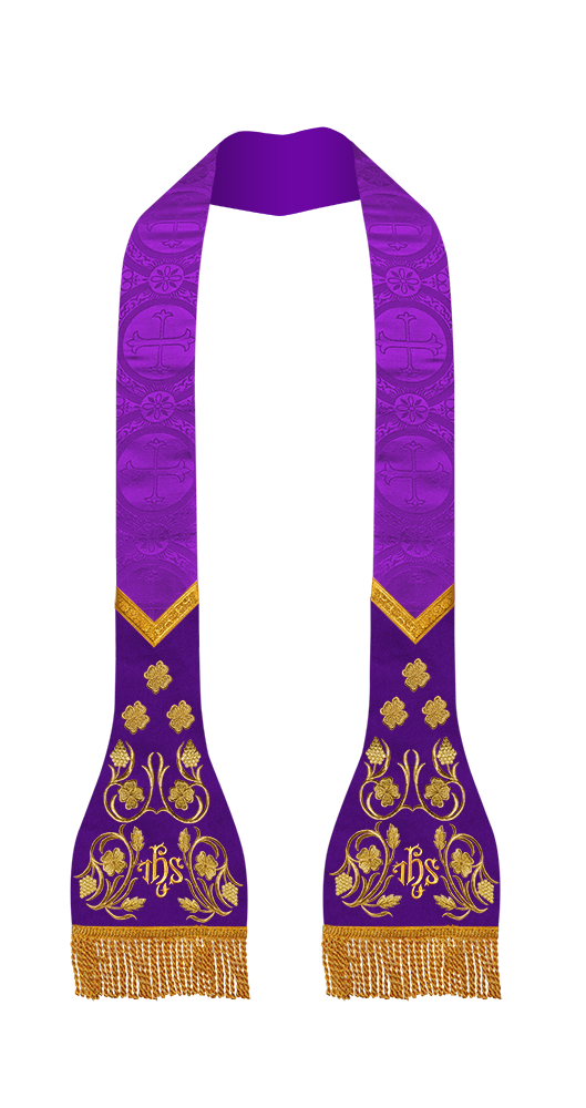 Roman Stole with grapes embroidery