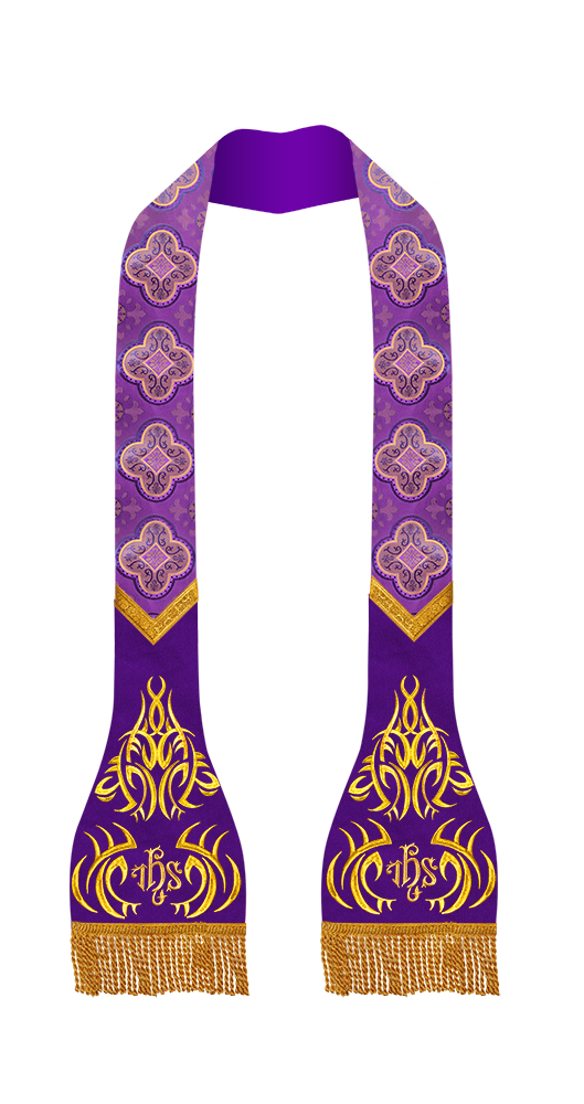 Roman Stole with Spiritual motif