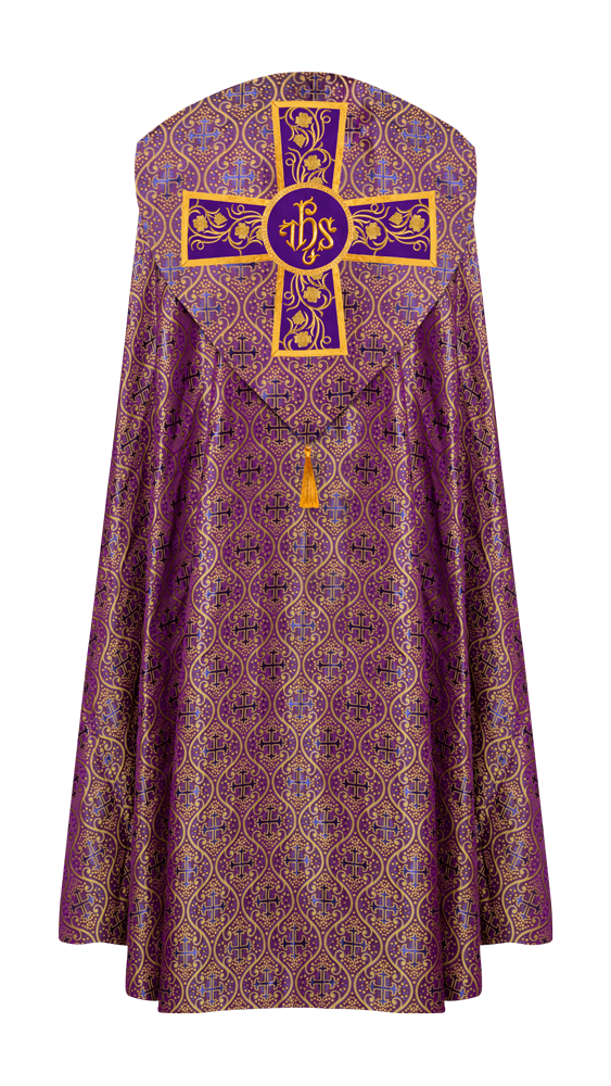 Gothic Cope Vestment with Ornate Embroidery