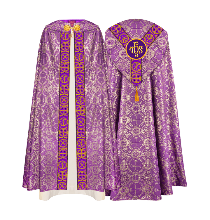 Gothic Cope Vestment with Y Type Embroidered Motif