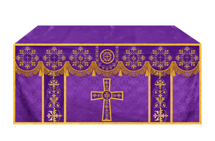 Exquisite Altar Cloth with Intricate Embroidery