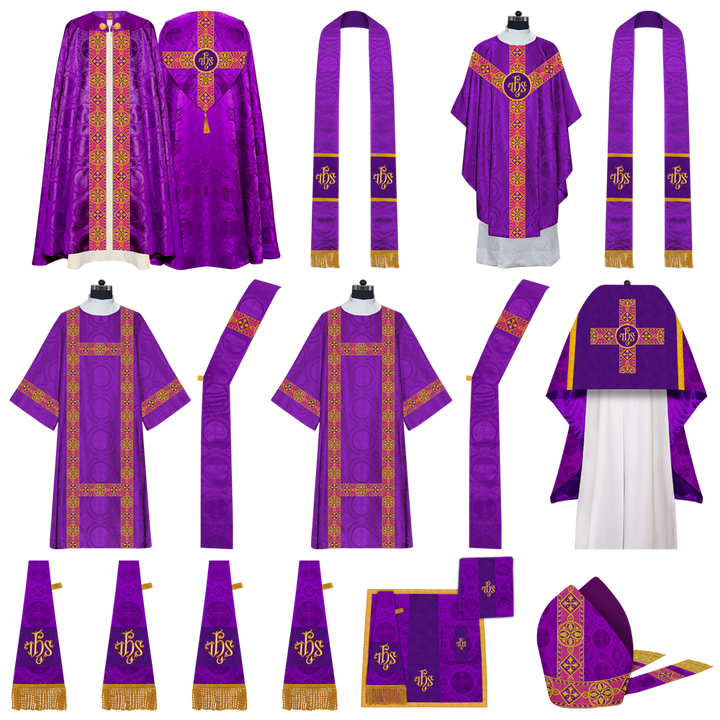 Gothic Highline Mass Set with Embroidered Motif and Orphrey