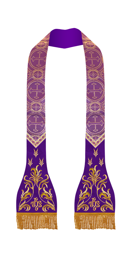 Roman Catholic Stole with Spiritual motif