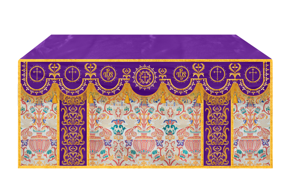 Tapestry Altar Cloth with Woven Braids