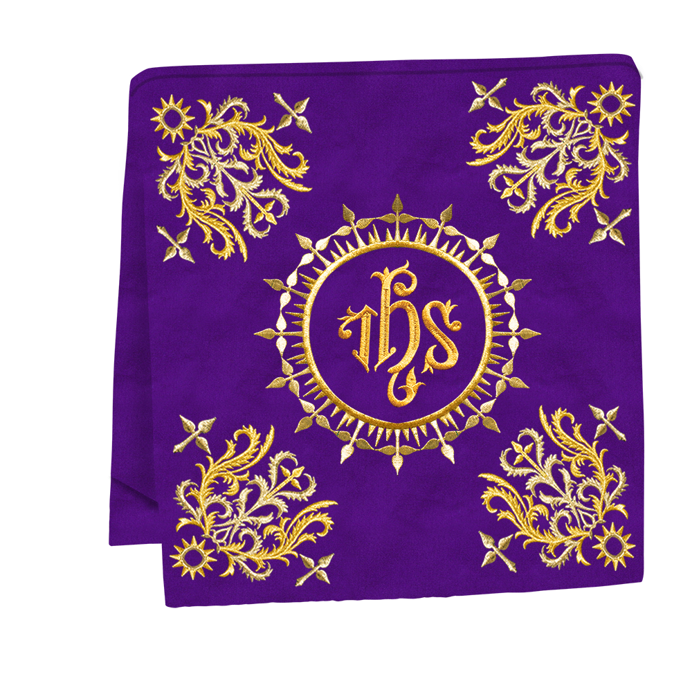 Elegant  church mass set with Embroidered Motif