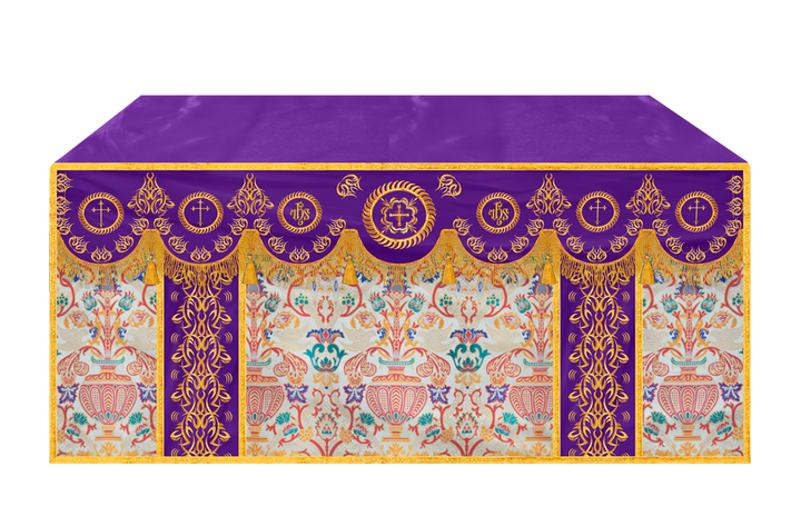 Tapestry Altar Cloth with Embroidered Orphrey