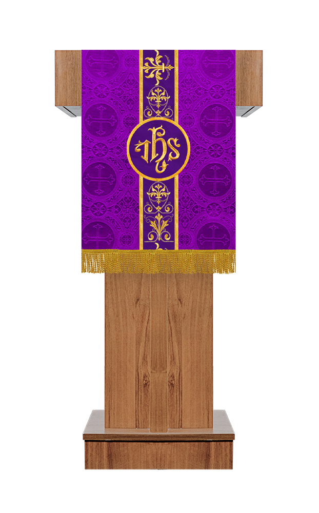 Pulpit/Lectern with Embroidered Trim