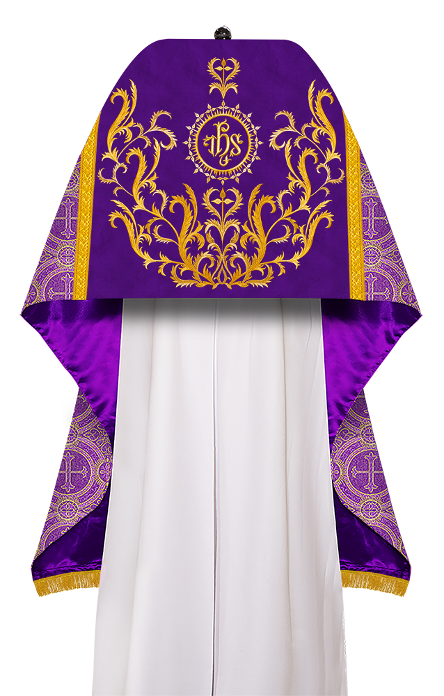 Liturgical motif embroidered Humeral Veil